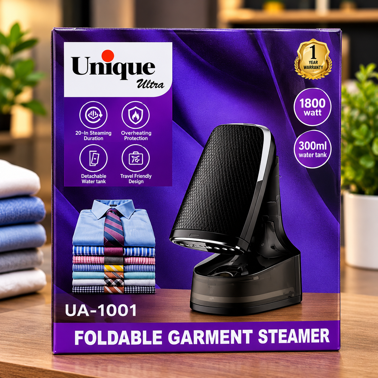 بخارگر لباس یونیک مدل UA-1001 (Unique Ultra